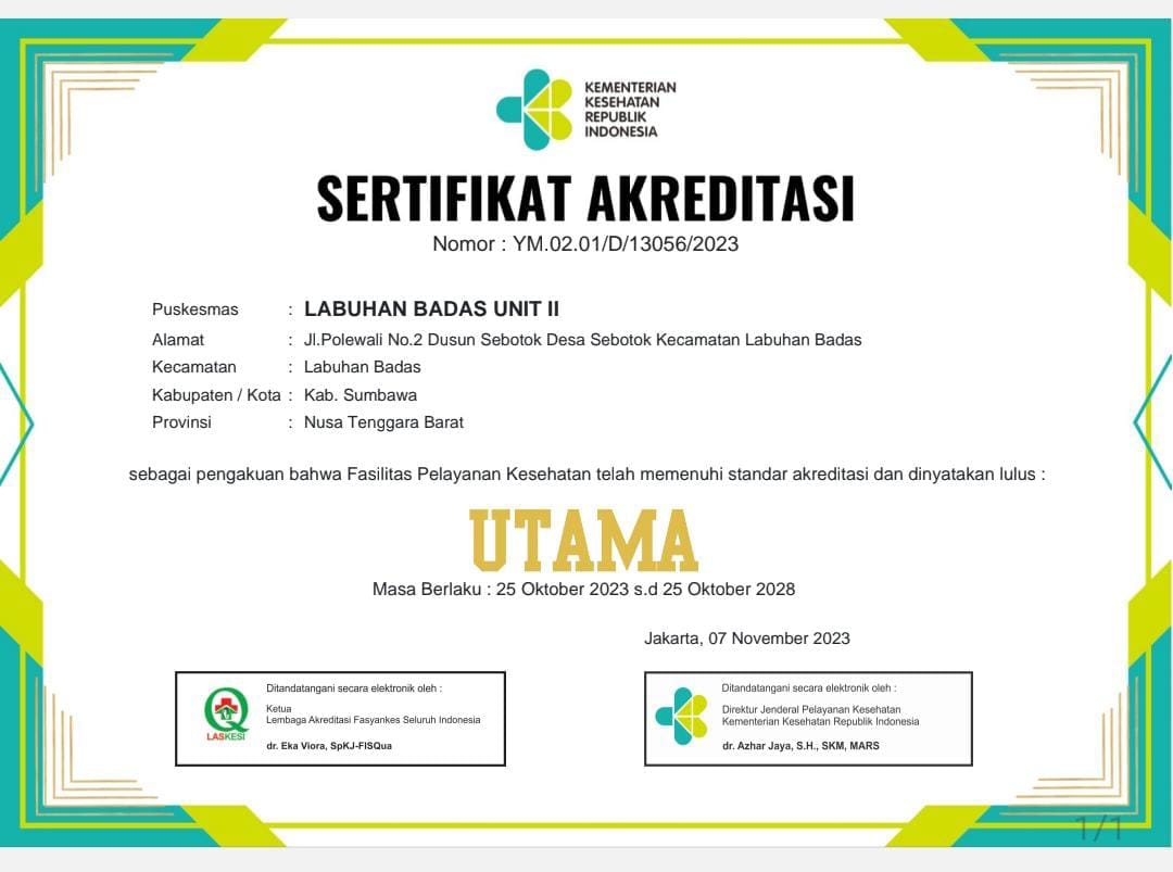 Puskesmas Lab. Badas Unit II