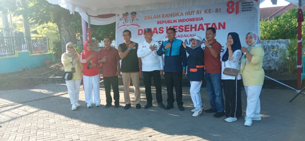 SEMANGAT KEMERDEKAAN, SEHAT BERSAMA: DINAS KESEHATAN SUMBAWA GELAR RANGKAIAN KEGIATAN HUT KE-81 KEMERDEKAAN RI